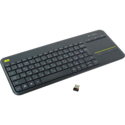 Беспроводная сенсорная клавиатура LOGITECH k400 Plus — INT BLACK
