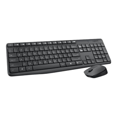 Беспроводная клавиатура и мышь LOGITECH MK235, серая — (США)