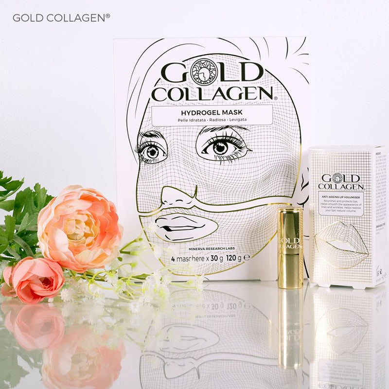 Набор косметики Gold Collagen + подарочный продукт для волос Previa