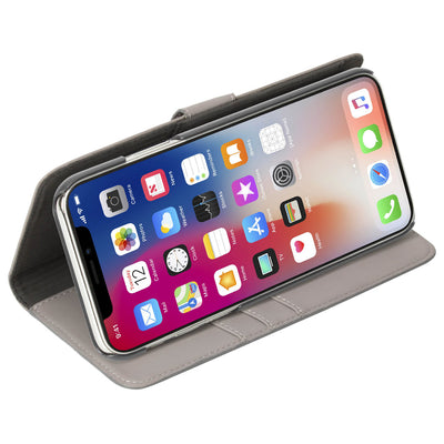 Krusell Loka FolioWallet 2in1 Apple iPhone XS Max gray 