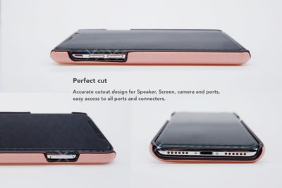 Задняя крышка слота для карт VixFox для iPhone X/XS, розовая