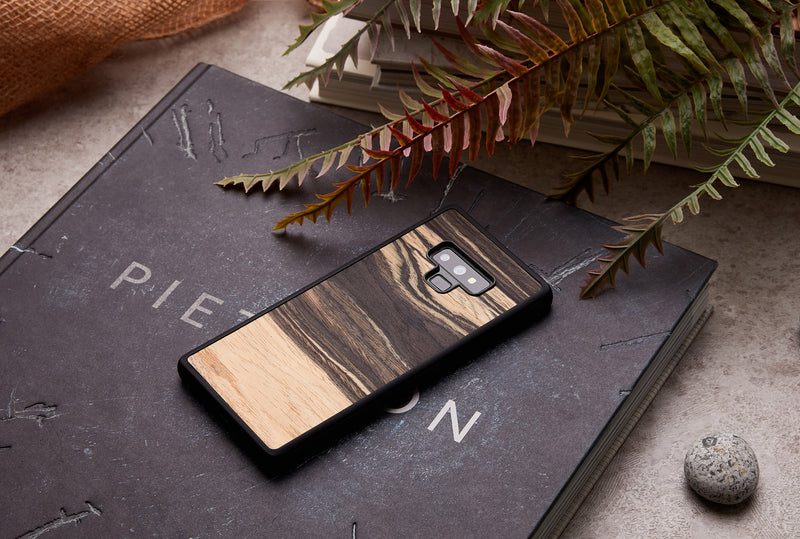 MAN&amp;WOOD Чехол для смартфона Galaxy Note 9 белый эбеновый черный