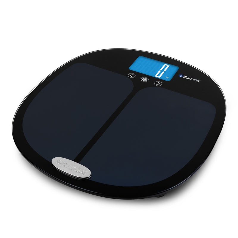 Salter 9192 BK3R Curve Bluetooth Smart Analyzer Bathroom Scale black