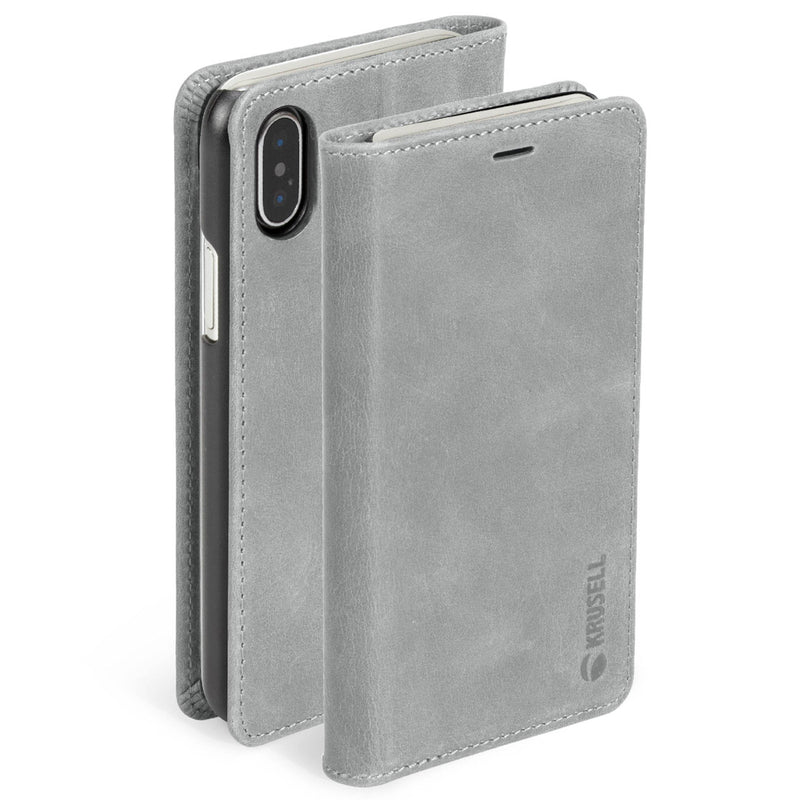 Krusell Sunne 4 Card FolioWallet Apple iPhone XS Max vintage grey