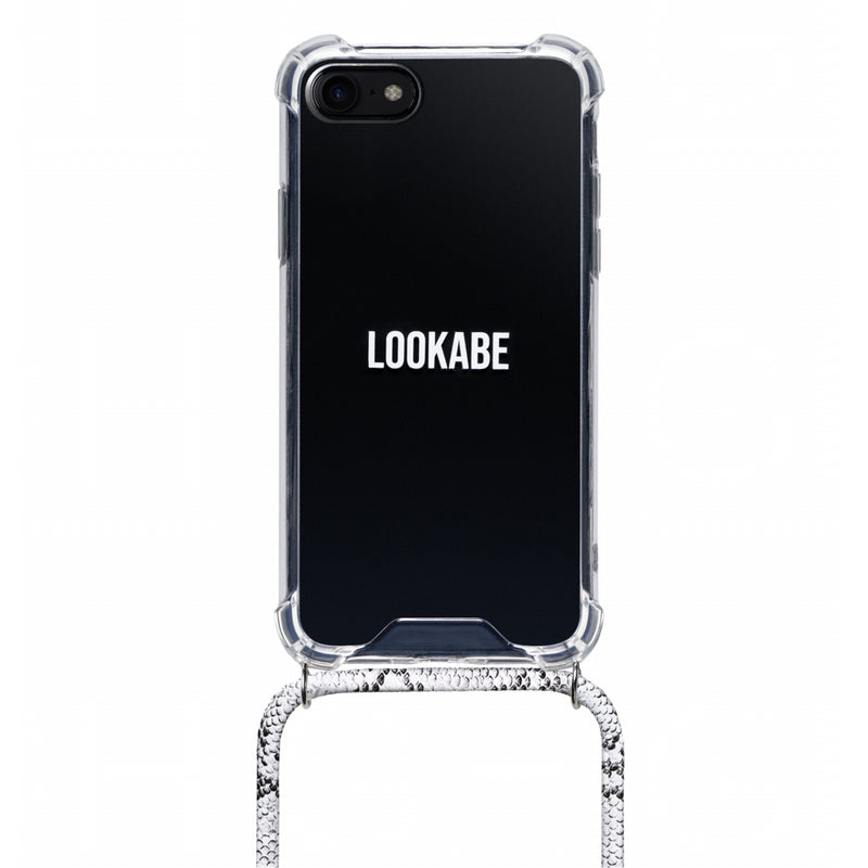 Lookabe Necklace Snake Edition iPhone X/Xs silver snake loo018