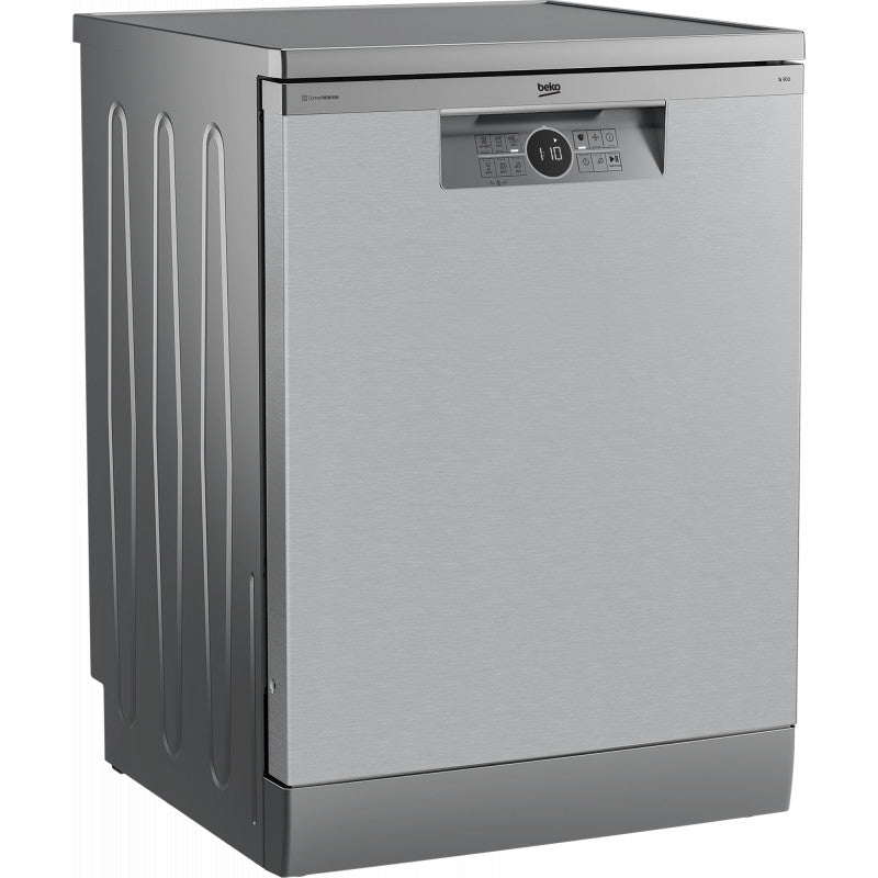 BEKO Freestanding Dishwasher BDFN26520XQ, Energy class E, Width 60 cm, AquaIntense, 3rd drawer, Inox
