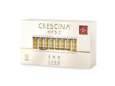 CRESCINA TRANSDERMIC RE-GROWTH HFSC 100% hair regrowth ampoules FOR MEN, 500 strength, 20 pcs.