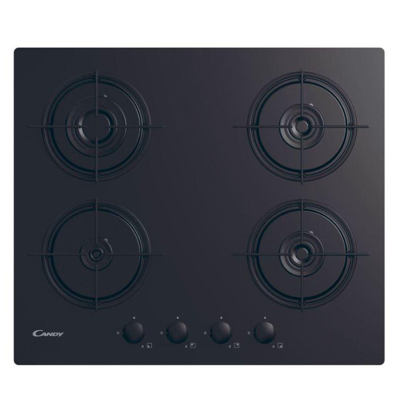 CANDY Gas Hob CVW6BB, 4 zones, Black,