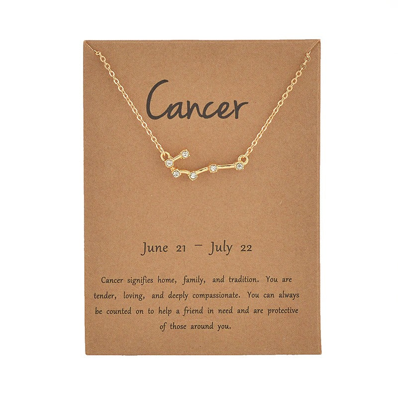 Horoscope constellation necklace