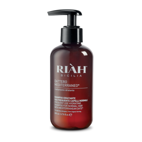 RIAH Frequent Use Shampoo With Mediterranean Date Drėkinamasis šampūnas dažnam naudojimui, 200ml