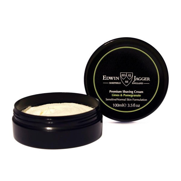 Edwin Jagger PPS-SCLP Premium Shaving Cream Lime and pomegranate aroma shaving cream, 100ml