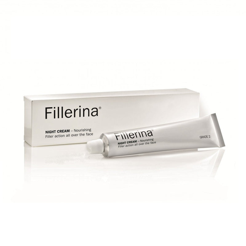 FILLERINA Night cream with 6 hyaluronic acids and peptides level 2 50 ml + gift