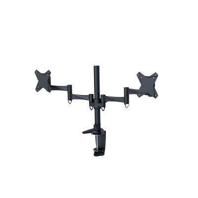 NewStar LCD/TFT desk mount, 10-24", clamp & grommet, 2 screens, black