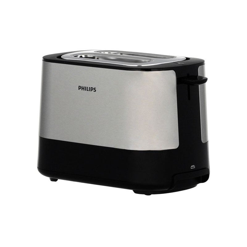 Philips Viva Collection Toaster HD2635/90, plastic, long slot, bun warmer, white 