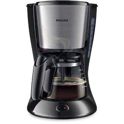 Philips Daily Collection Coffee maker HD7435/20 With glass jug Black &amp; metal 