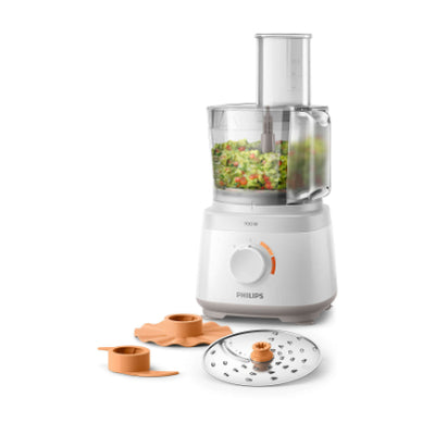 Philips Daily Collection Compact Food Processor HR7310/00 700 W 16 functions 2-in-1 disc In-bowl storage