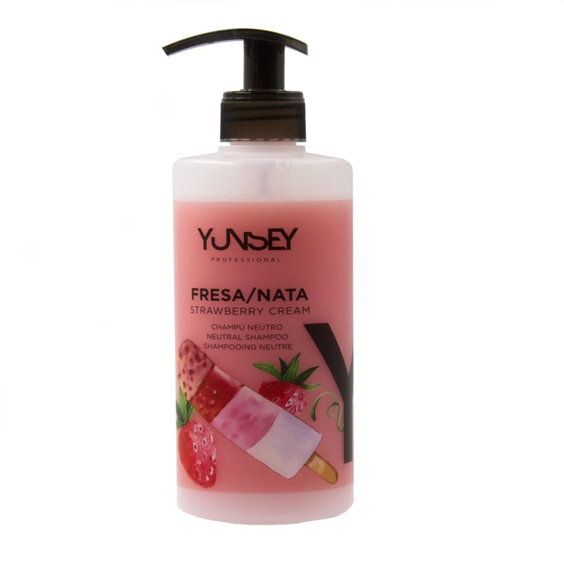 Yunsey Aromatic shampoo - strawberry and ice cream scent 1000 ml + gift Previa hair product