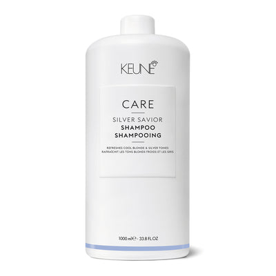 Keune CARE SILVER SAVIOR šampūnas sidabriniams atspalviams puoselėti +dovana Previa plaukų priemonė