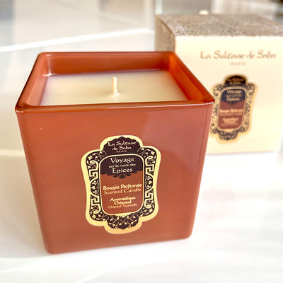 La Sultan de Saba Ayurvedic Candle – gintaras, vanilė, pačiulis – žvakė 200 g