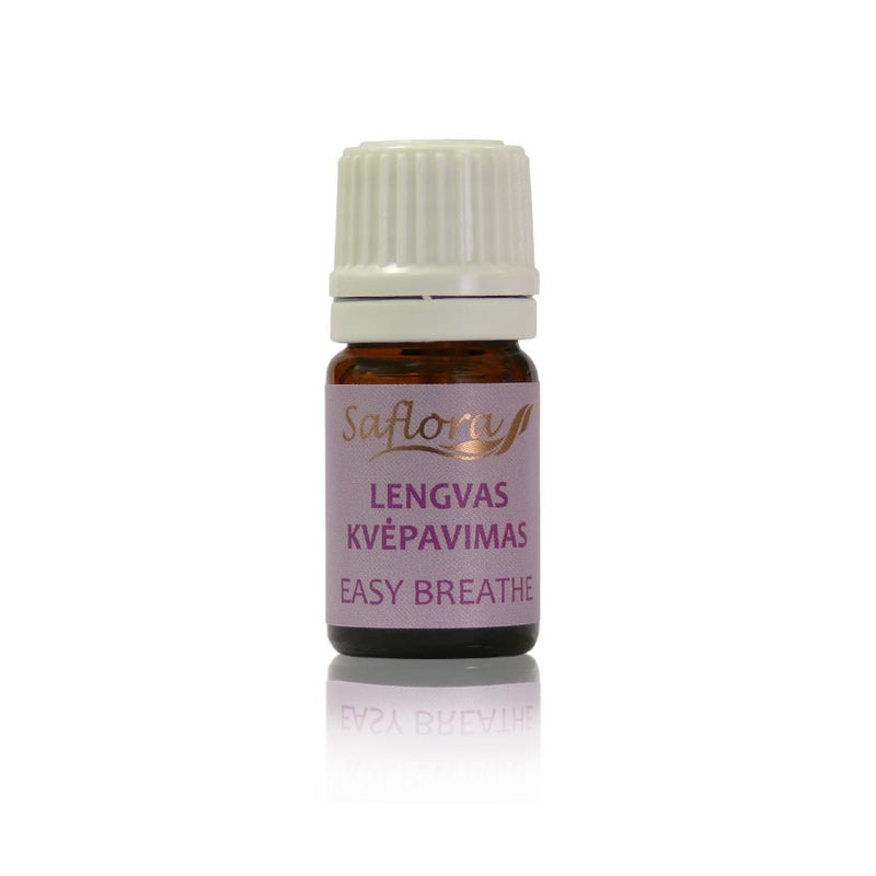 Saflora Lengvas kvėpavimas aromaterapinis eterinių aliejų mišinys 5 ml