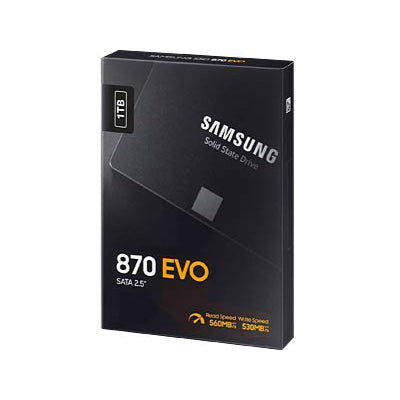 SAMSUNG SSD 870 EVO 1TB 2.5inch SATA 560MB/s read 530MB/s write