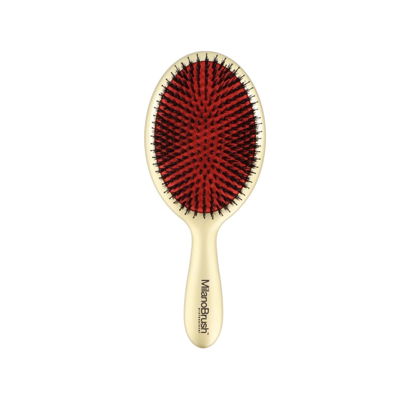 MilanoBrush plaukų šepetys Gorgeous hair limited edition GOLD +dovana CHI Silk Infusion Šilkas plaukams