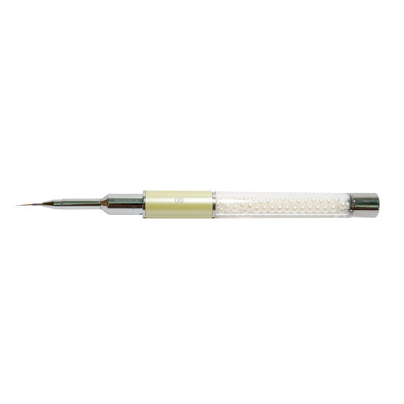 Кисть для нейл-арта Osom Professional Pure Kolinsky Nail Art Brush Round White Pearl Series N0760PG00, 00