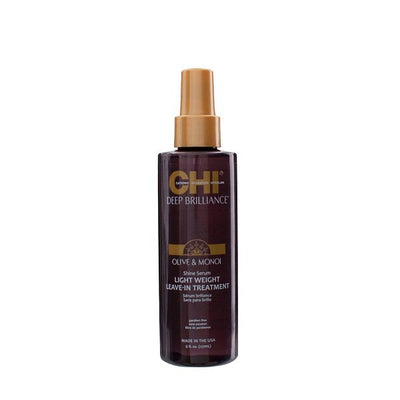 CHI Deep Brilliance Leave-in lightweight hair serum with olive and Monoi oils + gift Previa hair product