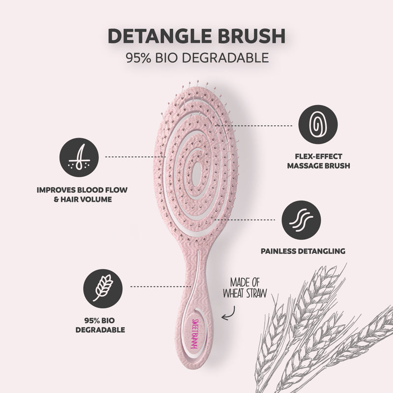 SweetBunny Eco Detangle Brush - Щетка для волос и кожи головы 