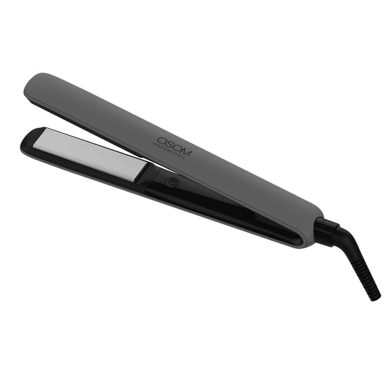 Hair straightener OSOM Professional OSOM175, 130-230C, gray color, with silk plates
