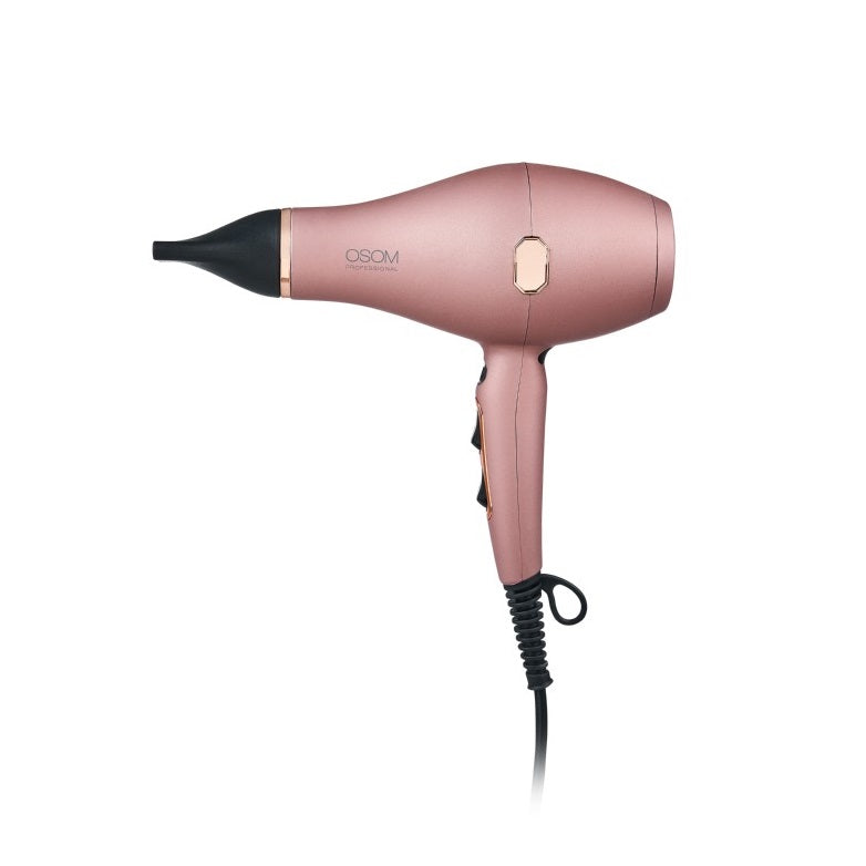 Hair dryer OSOM Professional Rose Gold OSOM3509ARG, with infrared rays, 2000 W + gift Previa hair product