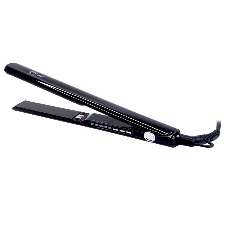 Hair straightener OSOM Professional OSOM525BLACK, 150-230C, black color, with titanium plates + gift Previa hair product