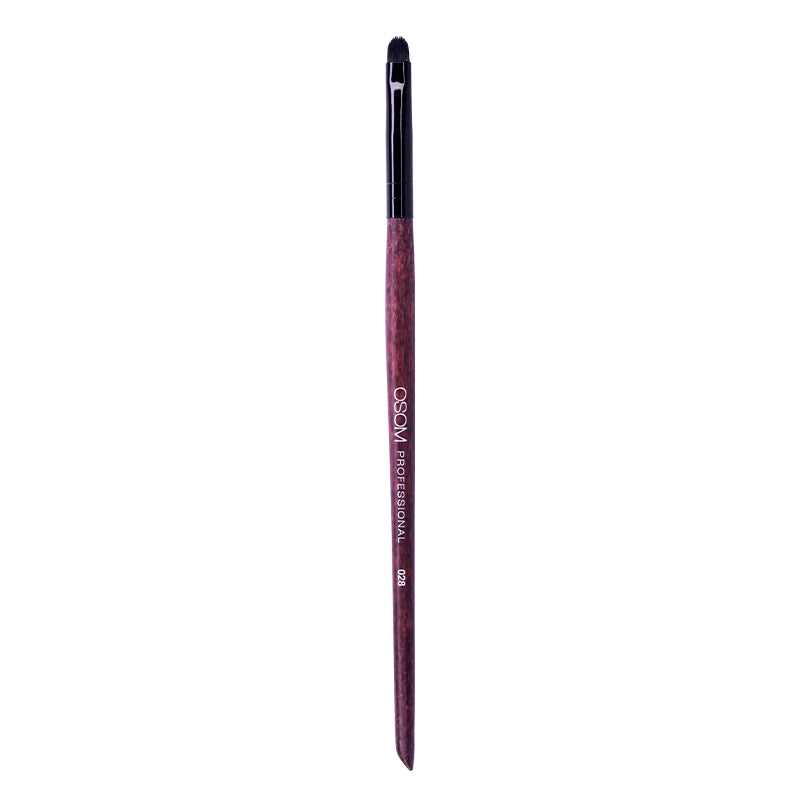 Cosmetic brush OSOM Professional Lip brush/small eyeliner, suitable for highlighting the thin eye line, for obtaining the accuracy of the lip contour, extremely high quality, short dense synthetic hair bristles