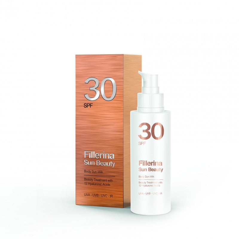 Fillerina Sun Beauty Sunscreen Body Lotion - SPF 30 with Fillerina® 12 Hyaluronic Acid Molecules