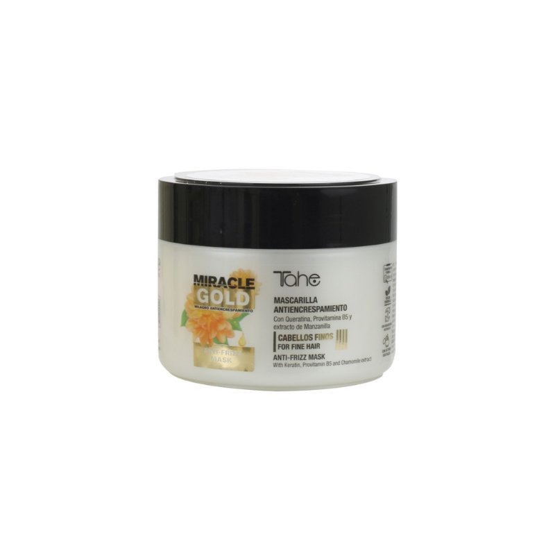 Smoothing mask for thin hair Anti-frizz Miracle Gold TAHE, 300ml.