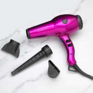 DIVA PRO STYLING Ultima 5000 Pro Pink Hair dryer + gift/surprise