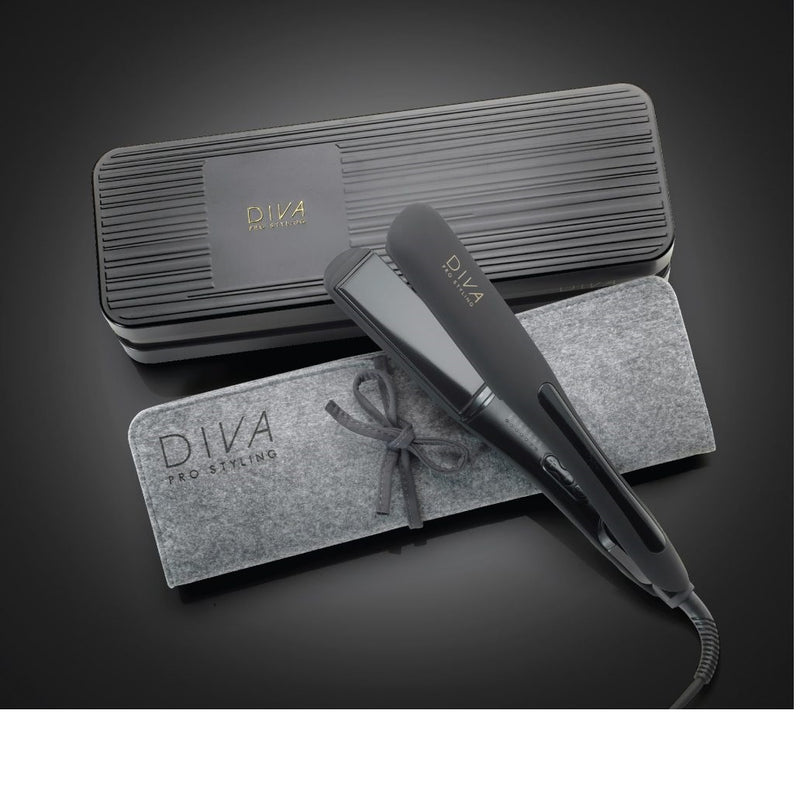 DIVA PRO STYLING Wide Digital Выпрямитель для волос Wide Digital 110-230С с маслами макадамии, арганы и кератином + подарок/сюрприз