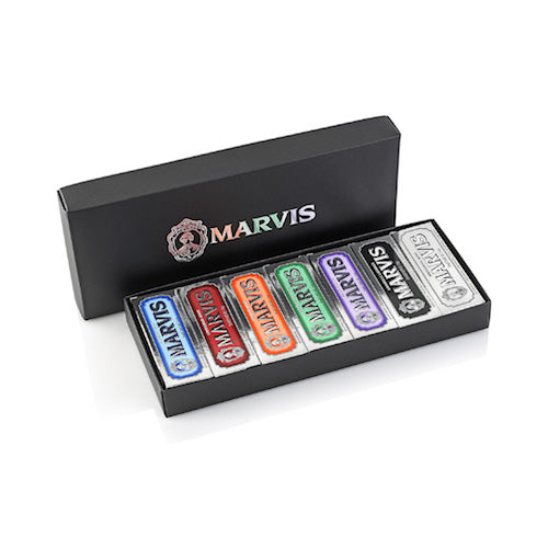 Набор зубных паст Marvis Black Box Set в коробке, 7*25 мл
