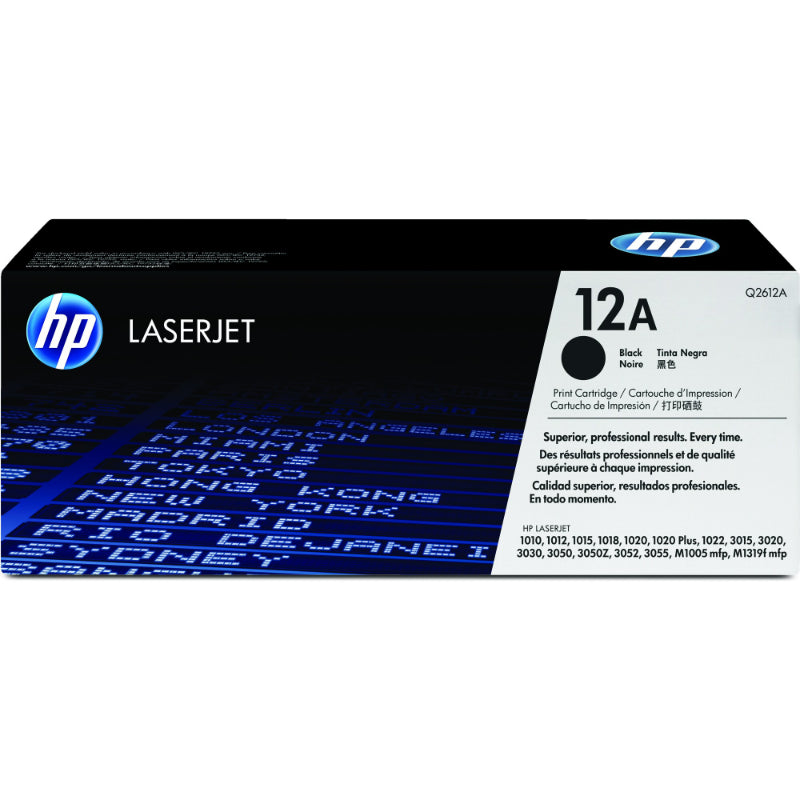 HP Toner Black 12A for LaserJet 1010/1012/1015/1018/1020/1022/3015/3020/3030/3050/3052/3055 (2.000 pages)