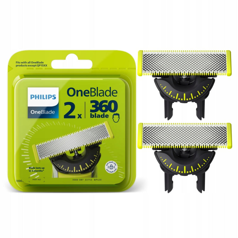 Гибкое лезвие Philips QP420/50 OneBlade 360, 2 шт.