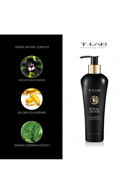 T-LAB Professional Royal Detox Duo Shampoo Детоксицирующий шампунь 300мл