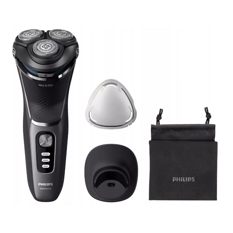 Электробритва Philips для влажной или сухой уборки S3343/13, Wet&amp;Dry, система лезвий PowerCut, гибкие головки 5D, 60 минут бритья / 1 час зарядки, 5 минут быстрой зарядки