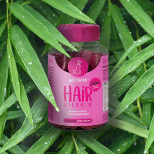 SweetBunny Hair Vitamins - Vitamins for hair raspberry and blueberry flavor 60 pcs (for 1 month)