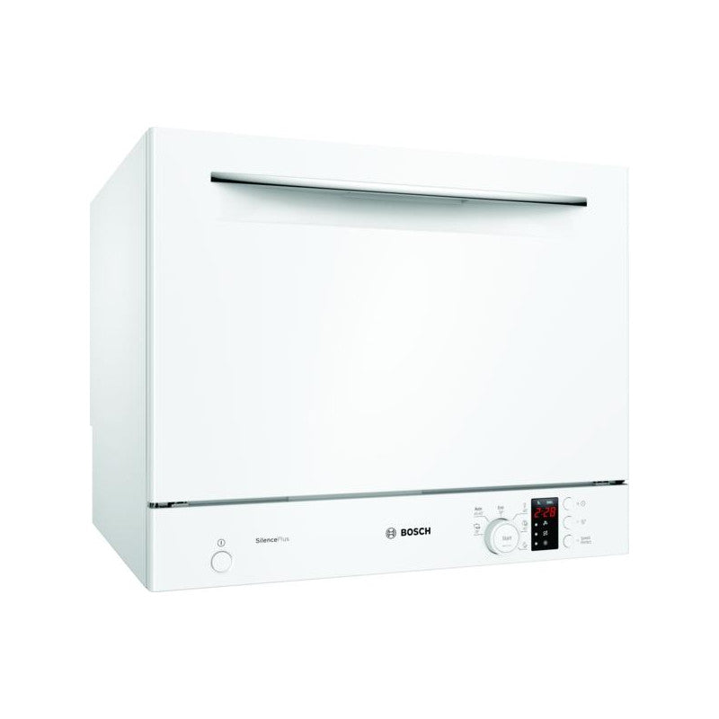 Настольная посудомоечная машина BOSCH SKS62E32EU, ширина 55 см, 6 программ, класс энергопотребления F, AquaStop, белый