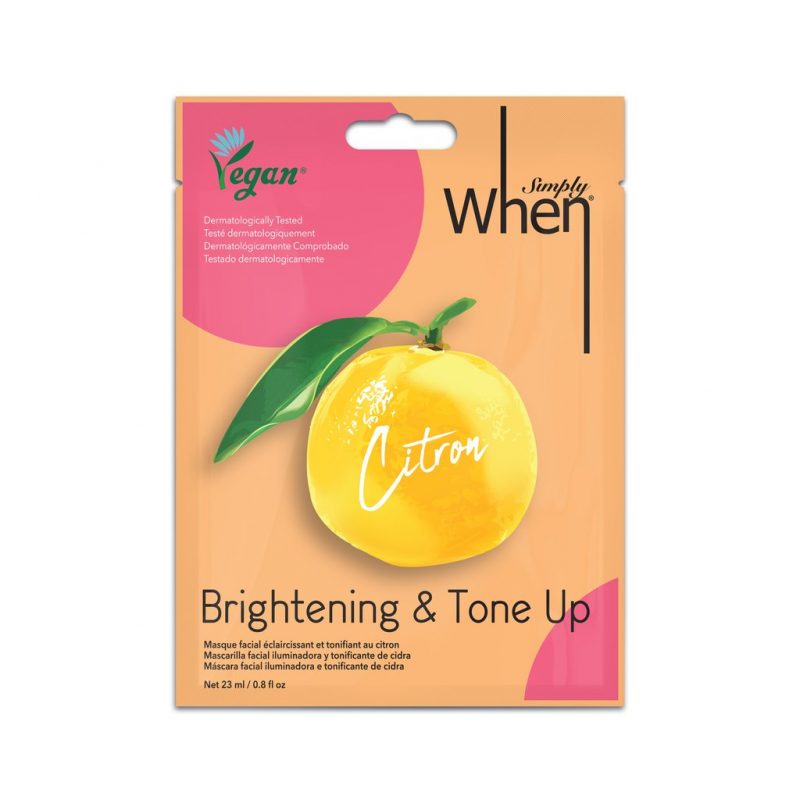 Simply When Citron vegan brightening and moisturizing face mask 