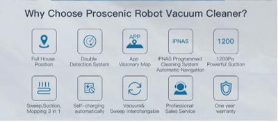 Robot vacuum cleaner Proscenic 790T 