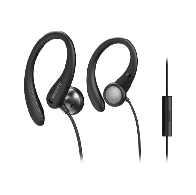 Philips In-ear sports headphones with mic TAA1105BK/00, Cable1.2m, Black