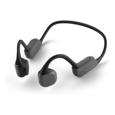 Philips Bone Conduction Bluetooth Headphones TAA6606BK/00, IP67 dust/water protection, Black