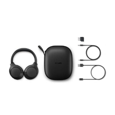 Philips Wireless headphones TAH8506BK/00, Noise Canceling Pro, Up to 60 hours of play time, Touch control, Bluetooth multipoint, Black