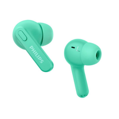 Philips True Wireless Headphones TAT2206GR/00, IPX4 water protection, Up to 18 hours play time, Green